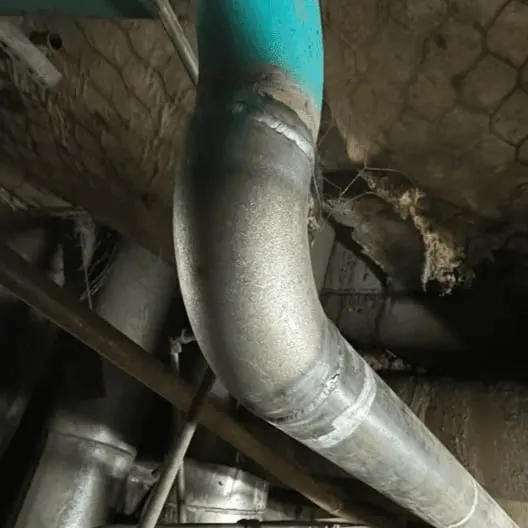 Welded pipe bend